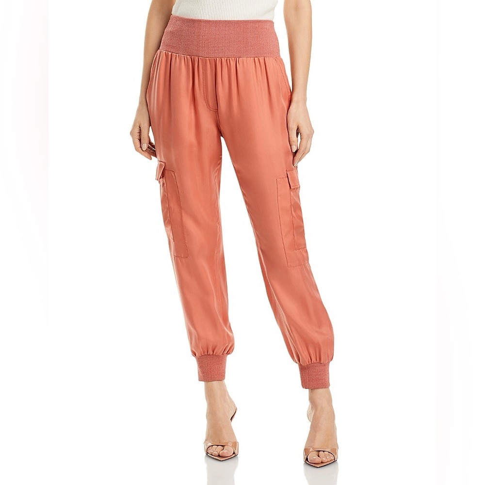 Tous Les Jours Giles Satin Jogger Pants for Women Teal Color